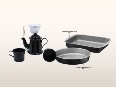 Kit Bule e 2 assadeiras