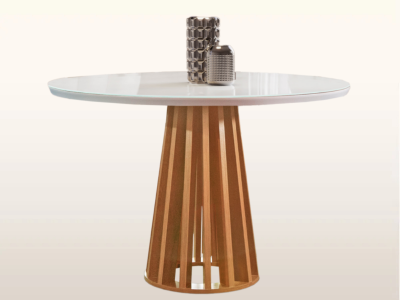 Mesa de jantar redonda para 4 pessoas